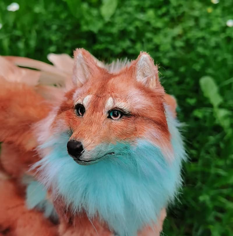 Wings wolf animal artdoll stuffed poseable