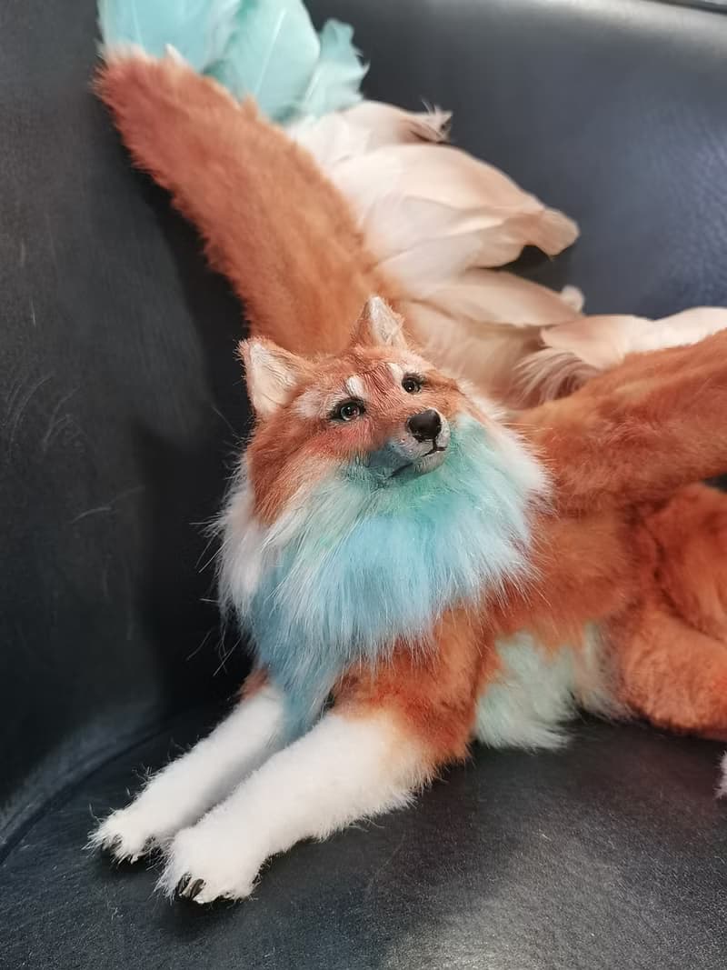 Wings wolf animal artdoll stuffed poseable