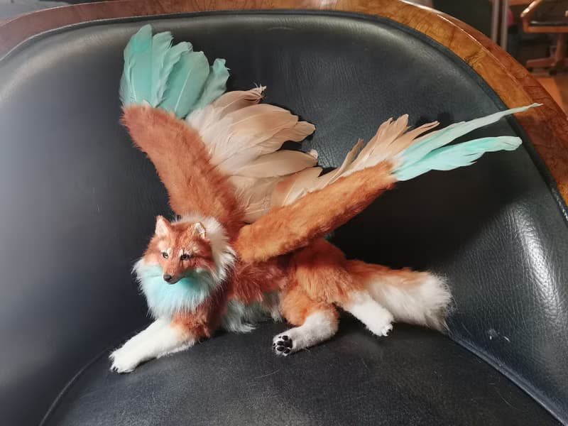 Wings wolf animal artdoll stuffed poseable