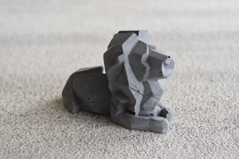 菱炭造型擴香石-小獅子