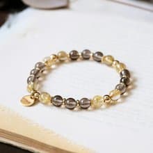 茶晶 金髮晶 手鍊 礦石水晶