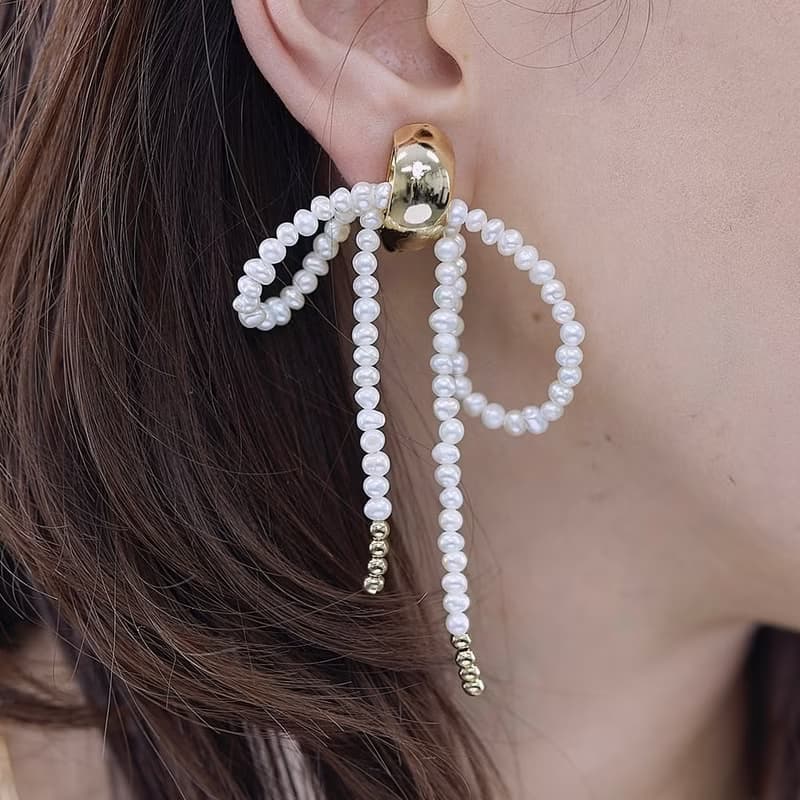 Earrings Tie me nuovo -LATUA STELLA-　 耳環