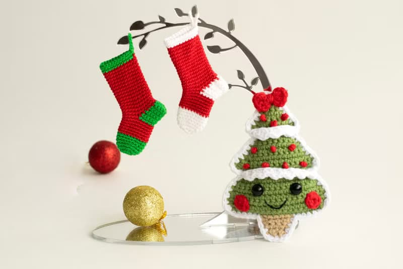 Christmas tree doll, Christmas gift, winter decor, Christmas ornament, 新年 礼物