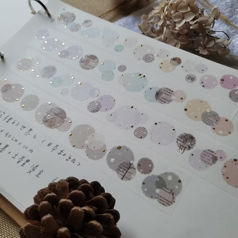 泡泡裡的世界6 日本和紙及亮面PET