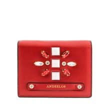 ANDERLOS寶石零錢/短夾/紅/卡夾