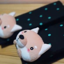 Bucute柴柴~汽車安全帶護套/手工/全球限量/禮物/汽車配件