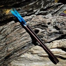 綠島手作/海洋手工染色樹脂筷/藍海木筷環保餐具/新婚禮物/新居禮