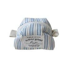 vintage stripe pouch S_blue
