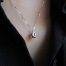 999純銀 厚款 彩色 藍寶石 尖晶石 原礦 方格鍊 項鍊 免費包裝