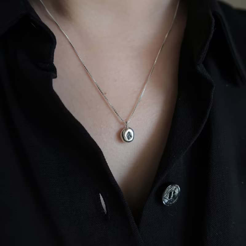 999純銀 厚款 彩色 藍寶石 尖晶石 原礦 方格鍊 項鍊 免費包裝