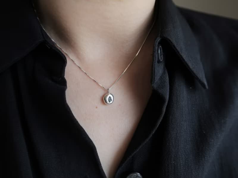 999純銀 厚款 彩色 藍寶石 尖晶石 原礦 方格鍊 項鍊 免費包裝