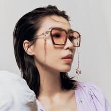 【快速出貨】眼鏡吊鏈 | TEARS玫瑰金 | 原創鏤空水滴型吊飾