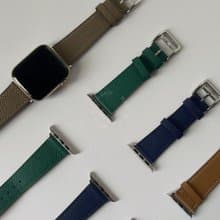 Apple Watch | 牛皮荔枝紋外縫真皮錶帶