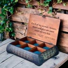 Gift for Him Wooden Watch Box Goth Decor Personalized Custom watch box