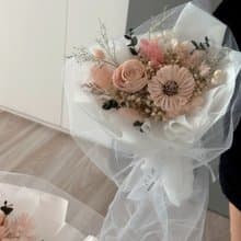 妮婭設計|快速出貨 韓式質感加紗小花束