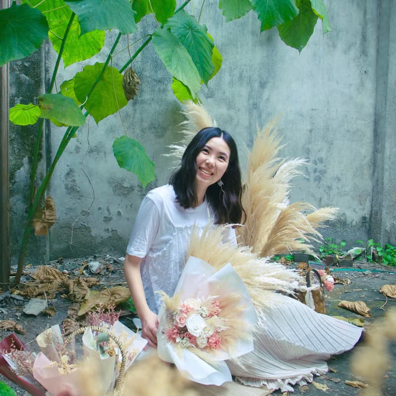 永生韓式花束/生日/情人節/求婚花束