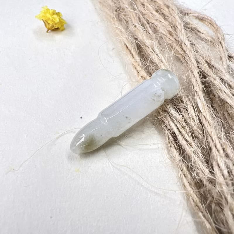 【考試順利】飄黃翡翠文昌筆項鍊 | 天然緬甸玉A貨翡翠 | 送禮