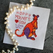Mother's Day cross stitch pattern PDF, easy and quick cross stitch pattern