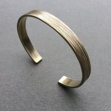 毛毛 寬版手感鍛敲黃銅手環 10mm 7mm 5mm 20mm