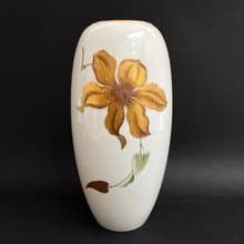 Heinrich Selb Bavaria 手繪瓷花瓶 盛裝鮮花 1970 年代