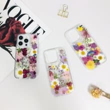 多款式天然小花押花手機殼 適用於iPhone 16e Samsung S25 Ultra