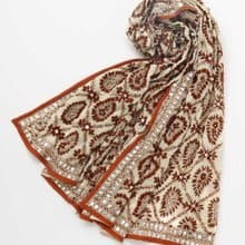 【熱門預購】印度傳統亮片花卉刺繡圍巾(4色)ISDP3703
