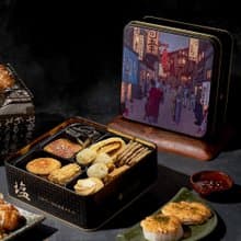 【七見櫻堂】京夜町－塩味手工餅乾鐵盒