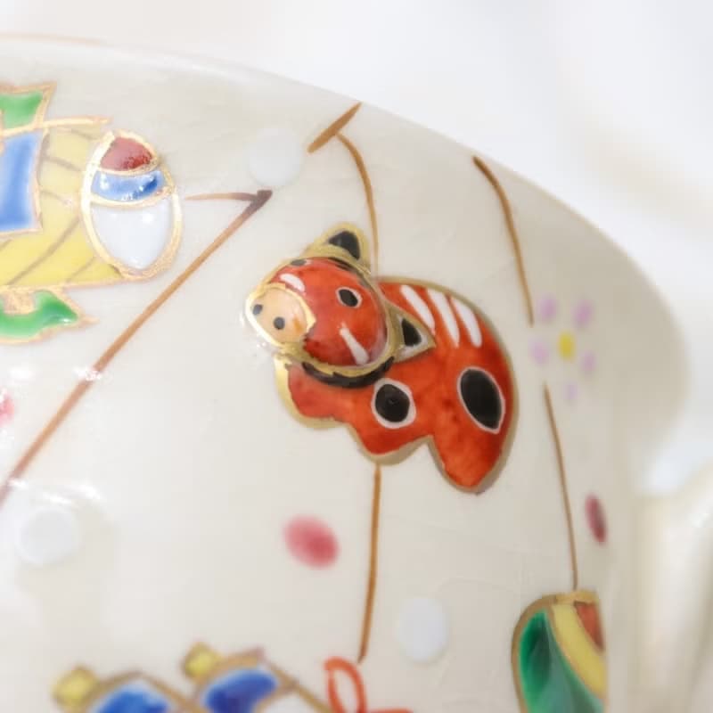 京燒立體馬克杯 - 赤牛