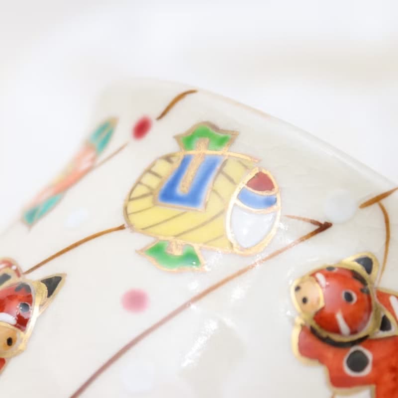 京燒立體馬克杯 - 赤牛