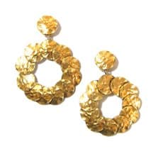 Yves Saint Laurent ロバートグーセン スタイル ヴィンテージ ゴールド イヤリング