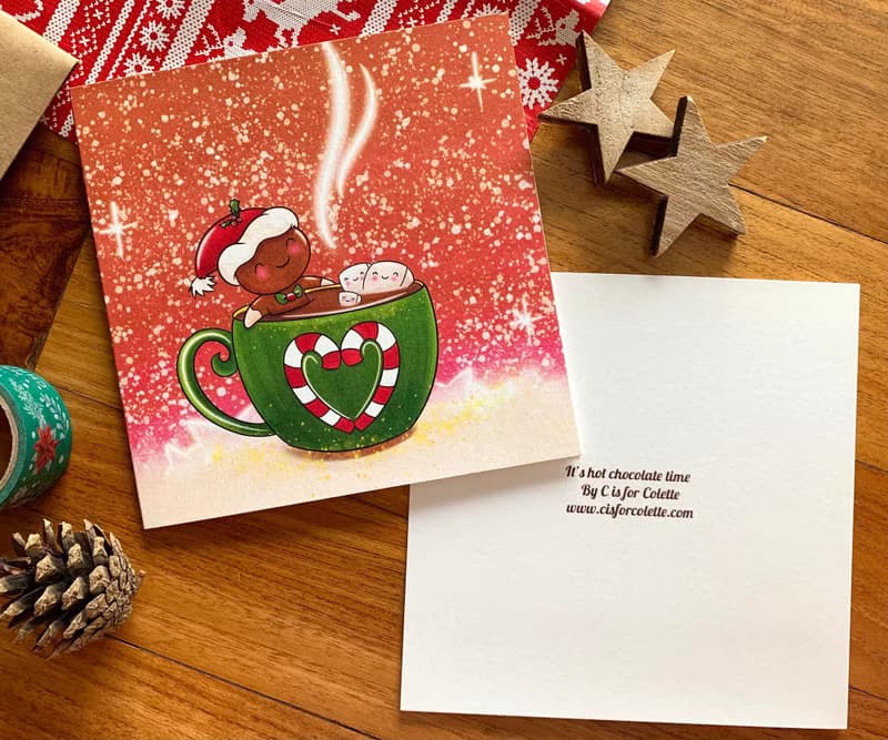 It's hot chocolate time greeting card