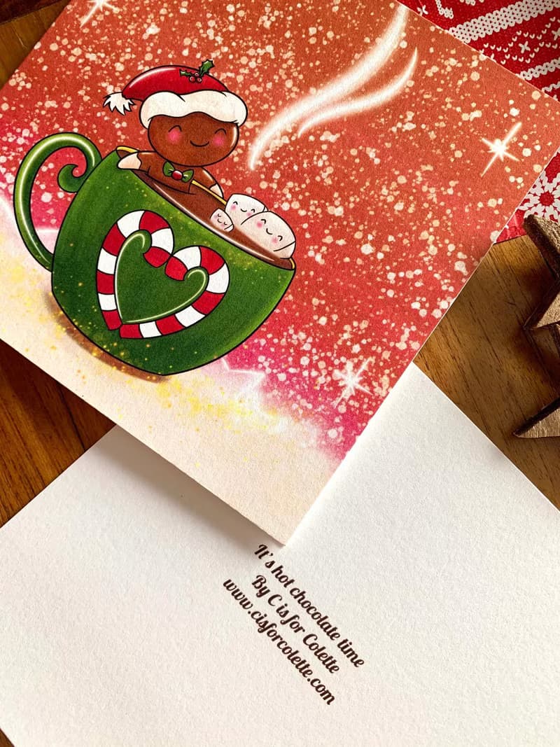 It's hot chocolate time greeting card