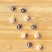 ミニチュアフード　肉球チョコレート　ミニチュア10個セット