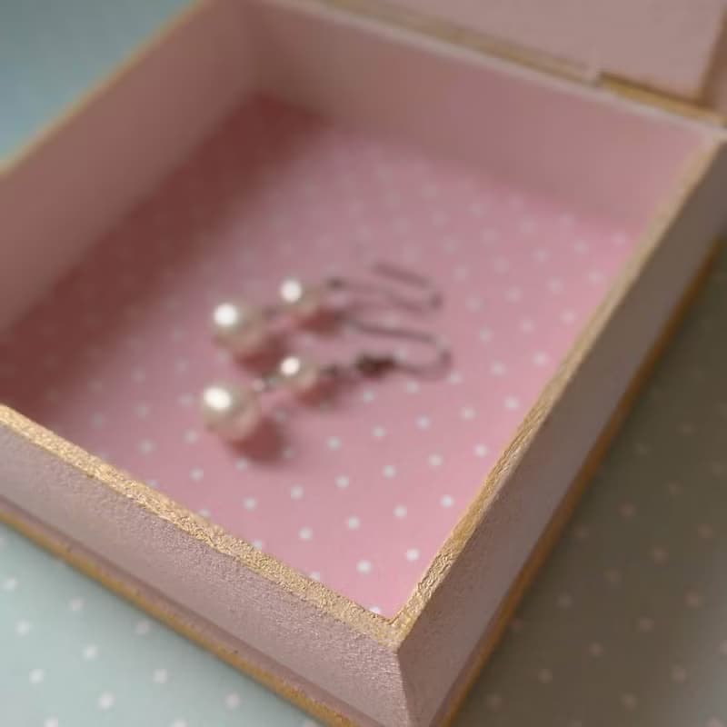 情人节礼物 Valentine's Day Gift Small jewelry box with peony for woman Trinket box