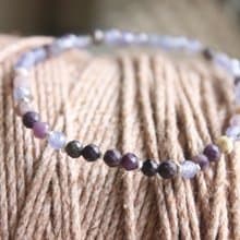 【純銀彈性手鍊】舒俱萊/丹泉石/碎銀片/設計師手作商品