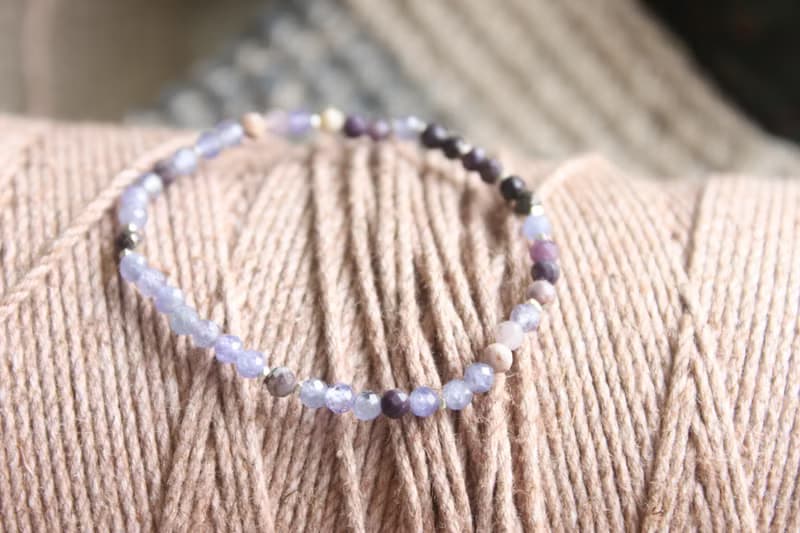 【純銀彈性手鍊】舒俱萊/丹泉石/碎銀片/設計師手作商品