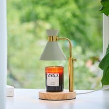 【送蠟燭】VANA 升降款可定時香氛暖燈 - 莫蘭迪灰 可調光 享保