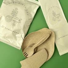 小麥桿製5入單獨包裝餐盤刀組-購買館內產品才可免運加購