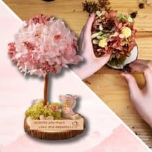【DIY聖誕禮盒】四季永生花樹DIY課程-春 線上教學+材料包