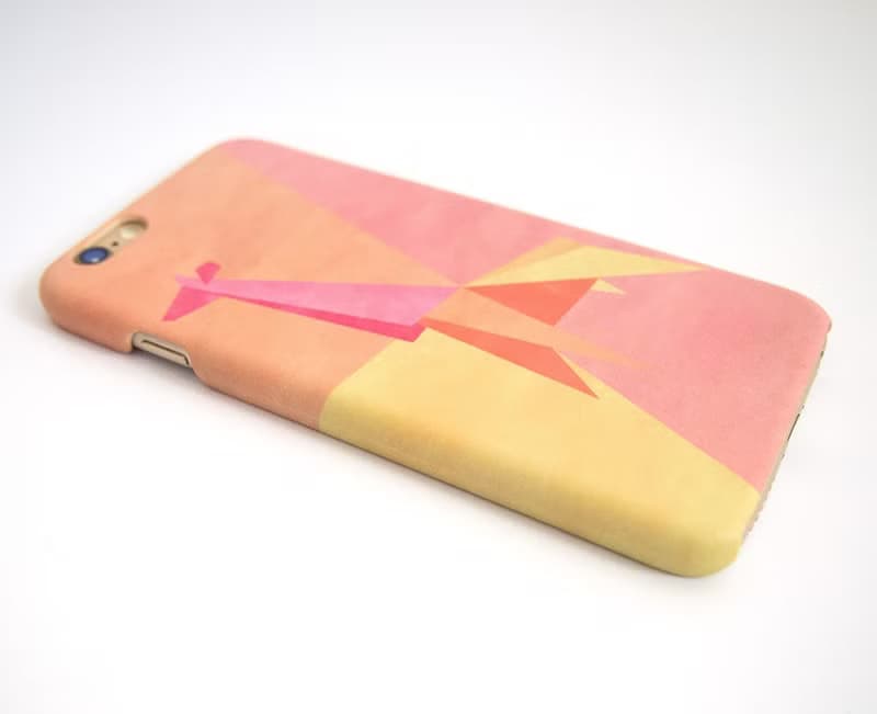 Geometric Giraffe (Pink/Orange) iPhone case 手機殼 เคสยีราฟ