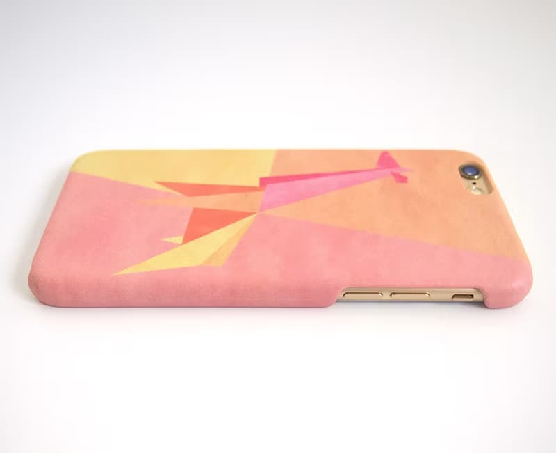 Geometric Giraffe (Pink/Orange) iPhone case 手機殼 เคสยีราฟ