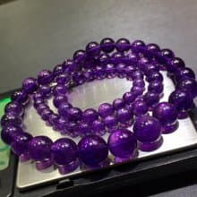 新貨秒殺 純天然烏拉圭紫水晶項鏈 晶體通透 顏色漂亮 紫氣升騰