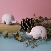 粉長大象(2入)  硅藻/除臭/防潮/擴香石/大象造型/情人節禮物