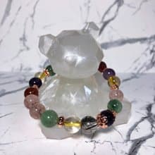 繽紛草莓派對 | 天然水晶串珠手鍊