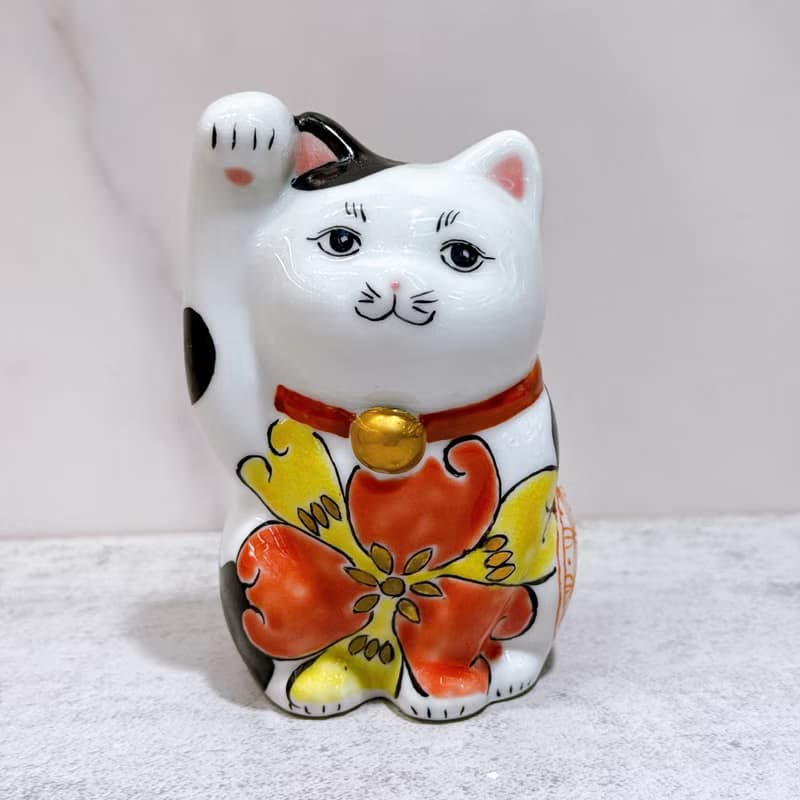 【繪彩迎福】日本九谷燒招財貓 | 色繪