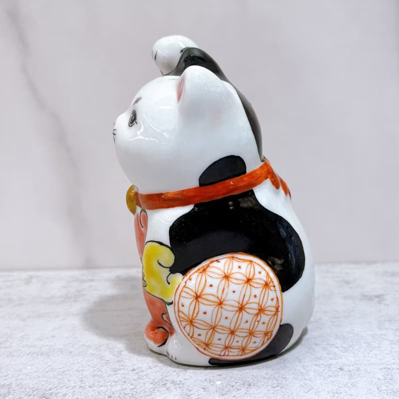 【繪彩迎福】日本九谷燒招財貓 | 色繪