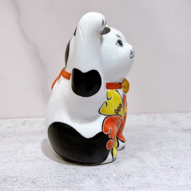 【繪彩迎福】日本九谷燒招財貓 | 色繪