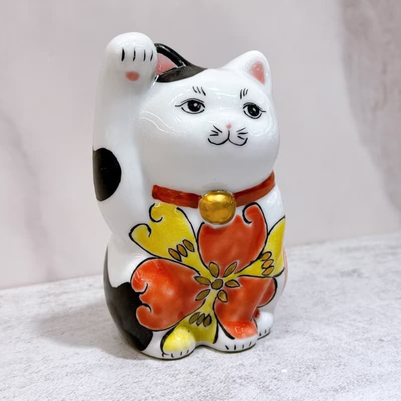 【繪彩迎福】日本九谷燒招財貓 | 色繪