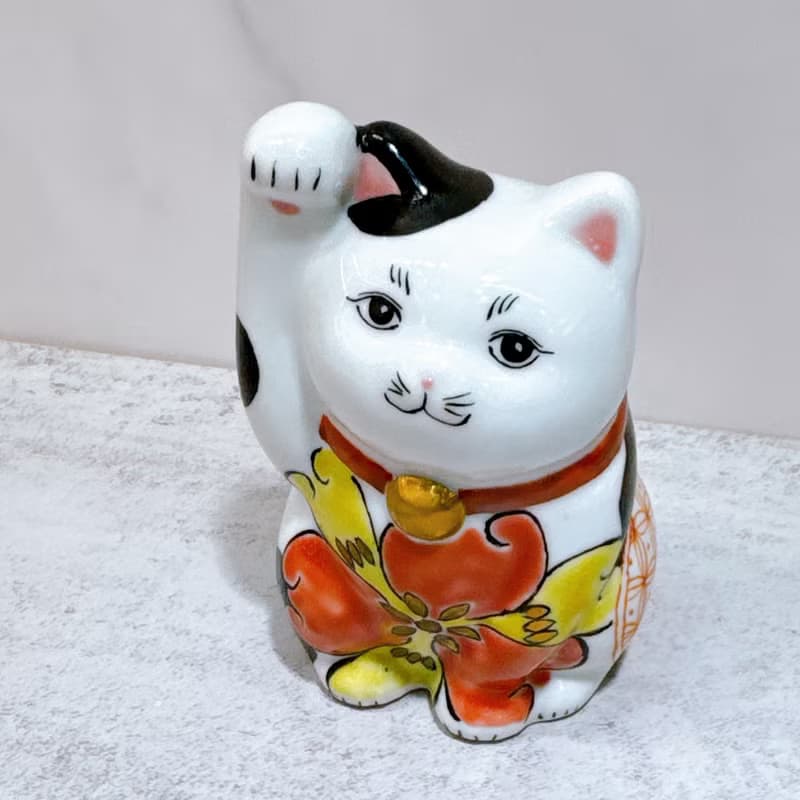 【繪彩迎福】日本九谷燒招財貓 | 色繪