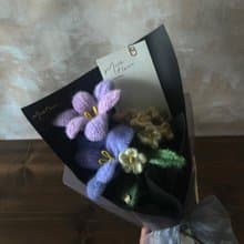 雲朵鬱金香與勿忘我花束 Tulip & Forget me not